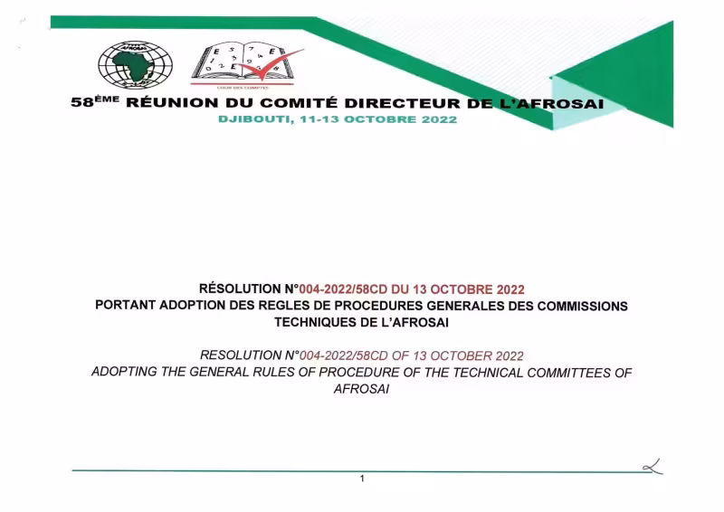 Fr_Résolution n°004-2022_portant règles des procédures générales des CT