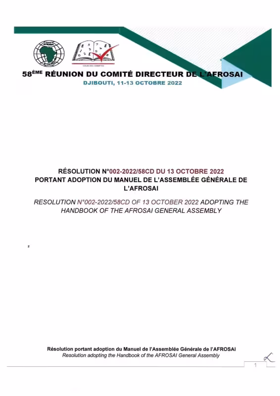 Fr_Résolution n°002-2022_Portant adoption du Manuel AG